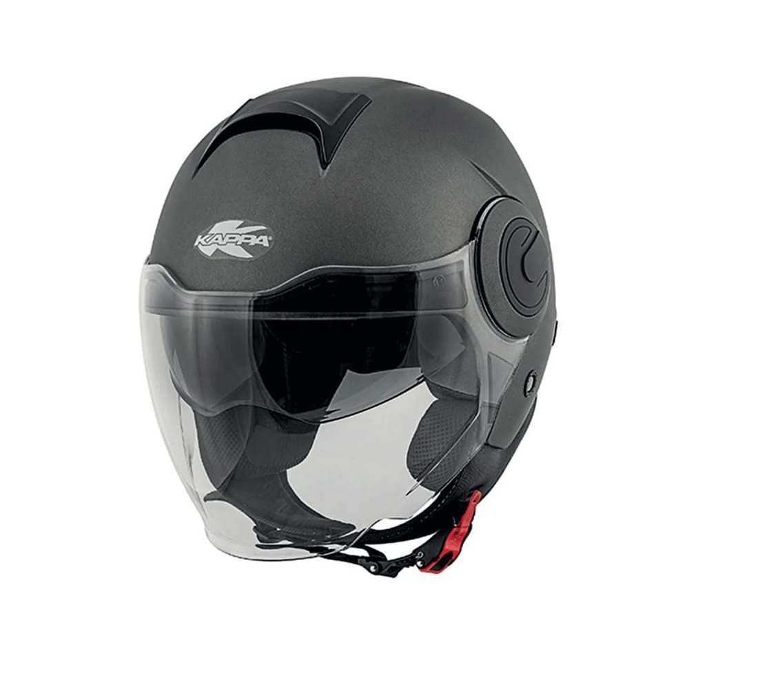 KAPPA KV37 AERODINÁMICO Moto Cara Abierta Casco Negro Mate - CASCO