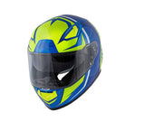 KAPPA KV41 Dallas Scraps Motocicleta Cara Completa Casco Azul Amarillo - CASCO