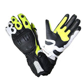R-TECH - Guante Piel Hawk Negro/Amarillo Fluor - SECURTEX MOTOR S.L (t/a MaximoMoto)