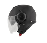 KAPPA KV37 AERODINÁMICO Moto Cara Abierta Casco Negro Mate - CASCO