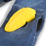 BELA Pantalon Rocker 30L Inseam Denim Jeans CE Azul