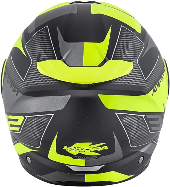 KAPPA KV32 Orlando Moto Modular Casco Negro Mate Amarillo - CASCO
