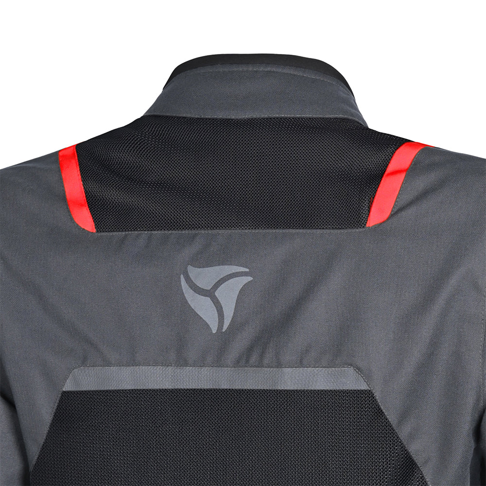 R-TECH - Chaqueta Textil Spiral Mesh Antracita/Negro/Rojo - SECURTEX MOTOR S.L (t/a MaximoMoto)