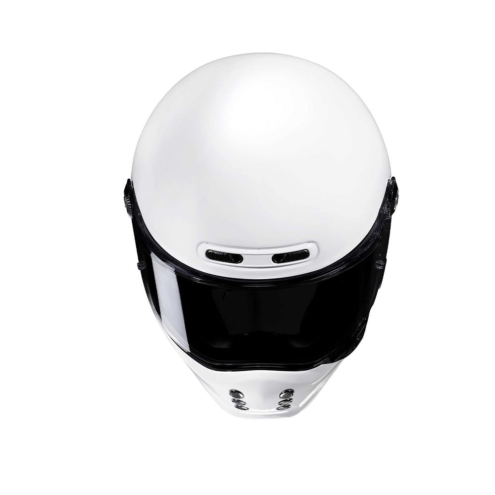 HJC V10 Racing Moto Blanco Integral Casco