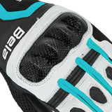 BELA AIR FLOW GUANTES DE MOTO DE PIEL MUJER NEGRO TURQUOISE