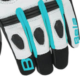 BELA AIR FLOW GUANTES DE MOTO DE PIEL MUJER NEGRO TURQUOISE