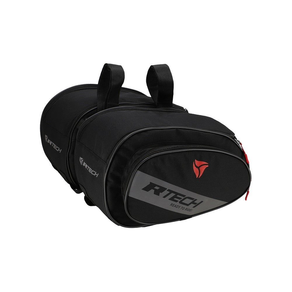 R-TECH - Mochila Piel/Textil Flight - S / Negro