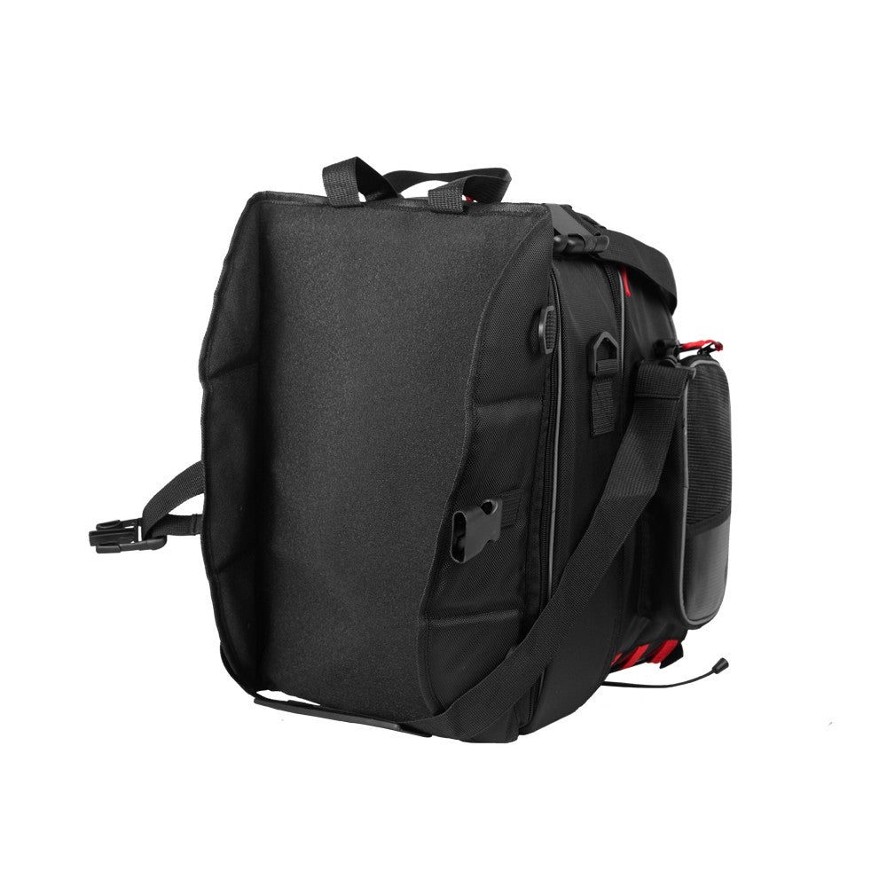R-TECH - Mochila Piel/Textil Big Vince Rojo - L / Rojo