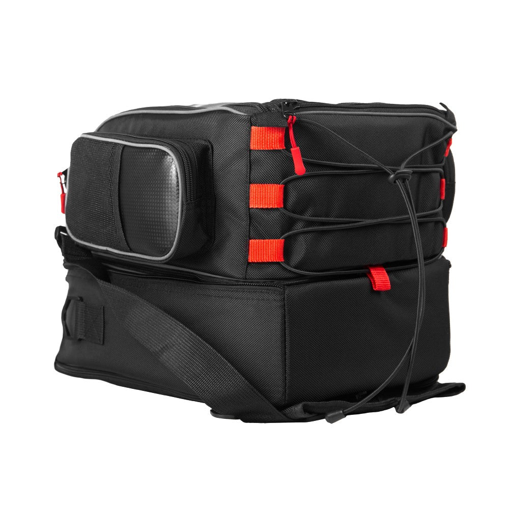 R-TECH - Mochila Piel/Textil Big Vince Rojo - L / Rojo