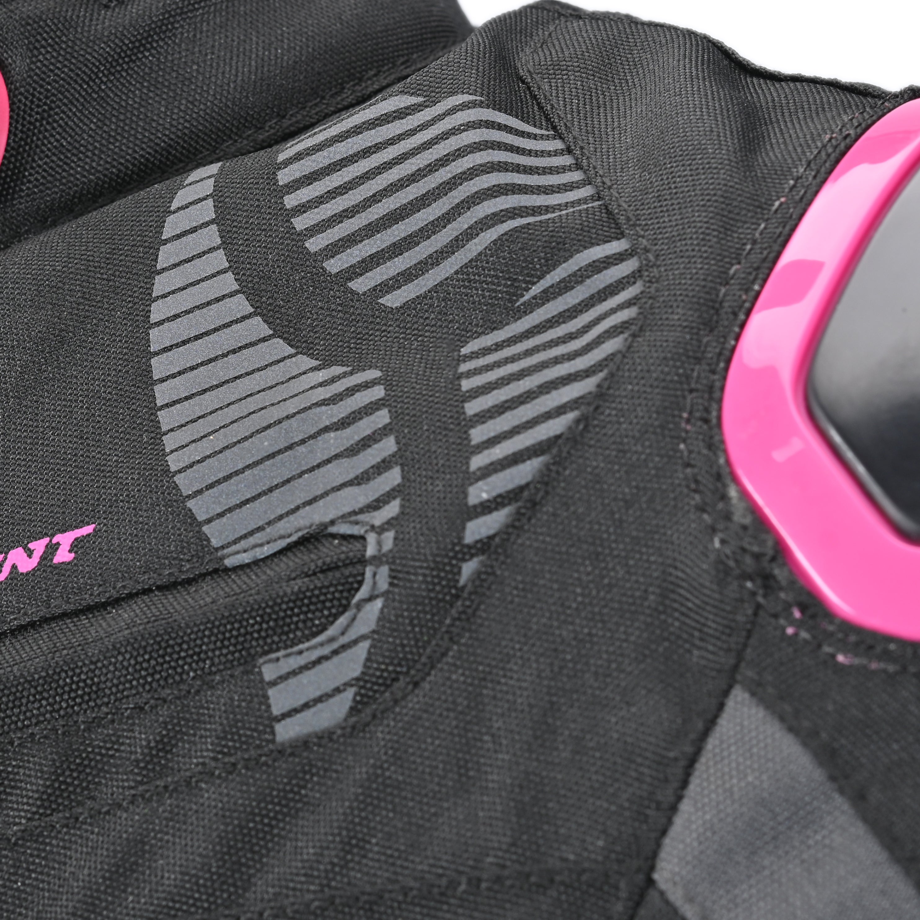 R-TECH Chaqueta Textil Knight Rider (Short) Negro/Fuschia - CHAQUETA
