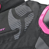 R-TECH Chaqueta Textil Knight Rider (Short) Negro/Fuschia - CHAQUETA