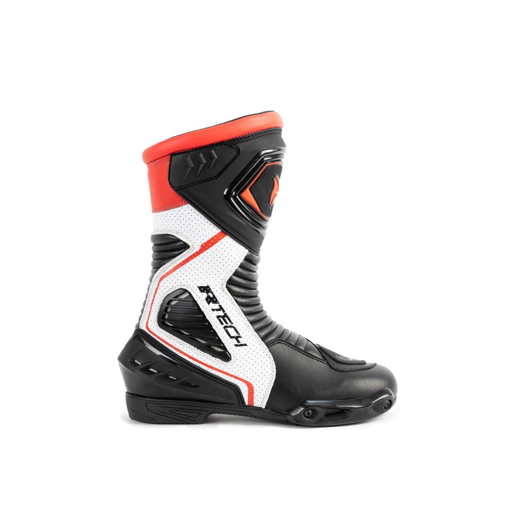 R-TECH - Botas Piel Performer Man Negro/Rojo Fluor