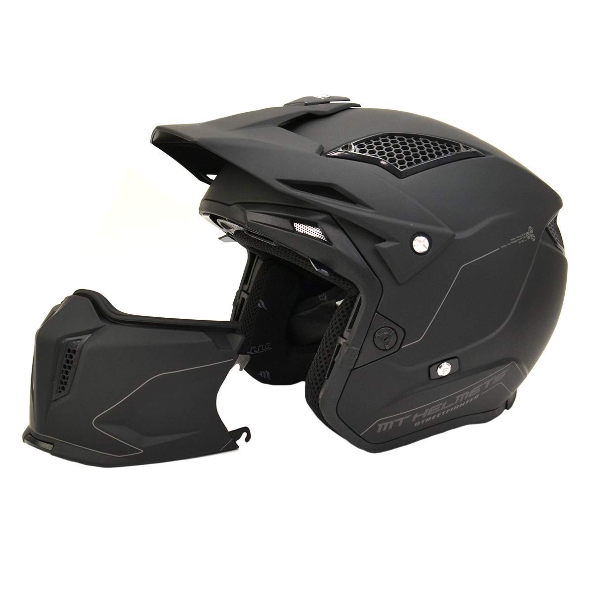 MT MENTONERA MT TR902XSV STREETFIGHTER SV SOLID A1 NEGRO MATE