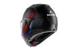 SHARK OXO SPEED-TECH Mat NEGRO Azul Rojo Casco De Moto