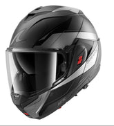 SHARK OXO MEKARIUM Mat Anthra Chrom NEGRO Casco De Moto