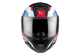 MT Atom 2 Sv Bast A0 Gloss Pearl Casco de motocicleta abatible - CASCO