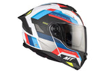 MT Atom 2 Sv Bast A0 Gloss Pearl Casco de motocicleta abatible - CASCO