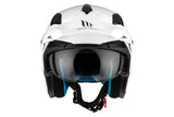 MT District Sv Solid A0 en blanco brillante Casco de moto todoterreno - CASCO
