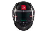 MT KRE + S Solid A11 de carbono brillante Casco integral para moto - CASCO
