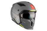 MT Streetfighter S SV Solid A22 gris brillante Casco de moto modular - CASCO