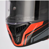 ACERBIS TARMAK-X 257 CASCO AVENTURO DE MOTO GRIS ROJO