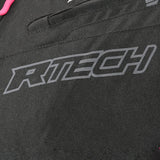R-TECH Chaqueta Textil Knight Rider (Short) Negro/Fuschia - CHAQUETA