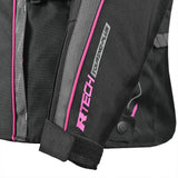 R-TECH Chaqueta Textil Knight Rider (Long) Negro/Fuschia) - SECURTEX MOTOR S.L (t/a MaximoMoto)