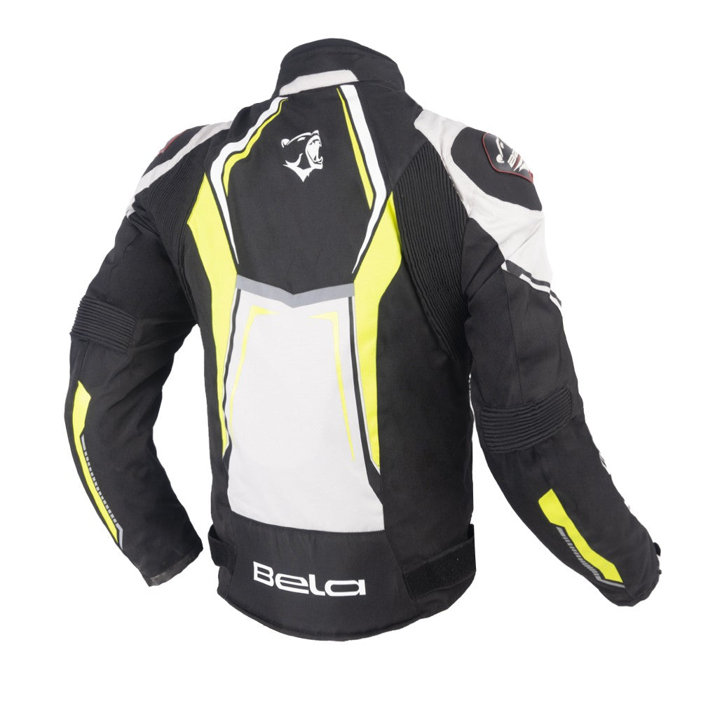 BELA - Chaqueta Textil Chaser Negro/Hielo/Amarillo Fluor - SECURTEX MOTOR S.L (t/a MaximoMoto)