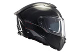 MT ATOM 2 SV SOLID MODULAR CASCO DE MOTO A1 NEGRO BRILLO