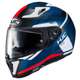 HJC I70 Casco Moto Integral Elim MC1SF Doble Visera Azul Rojo