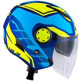 GIVI CASCO JET 123/STRATOS.D/SOLID AZUL/YELLOW - SECURTEX MOTOR S.L (t/a MaximoMoto)