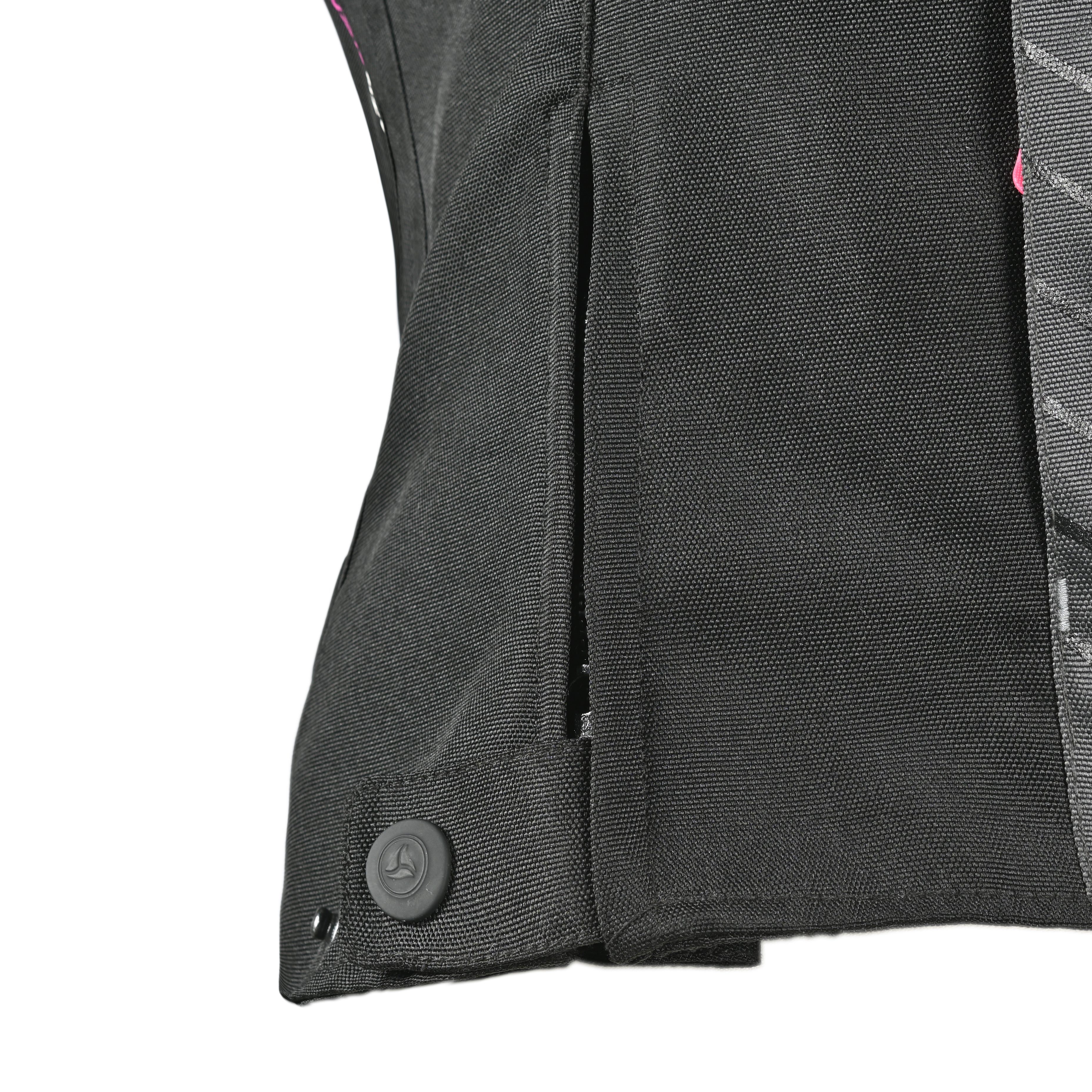 R-TECH Chaqueta Textil Knight Rider (Short) Negro/Fuschia - CHAQUETA