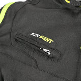 R-TECH Chaqueta Textil Knight Rider (Short) Negro/Antracita/Amarillo - CHAQUETA