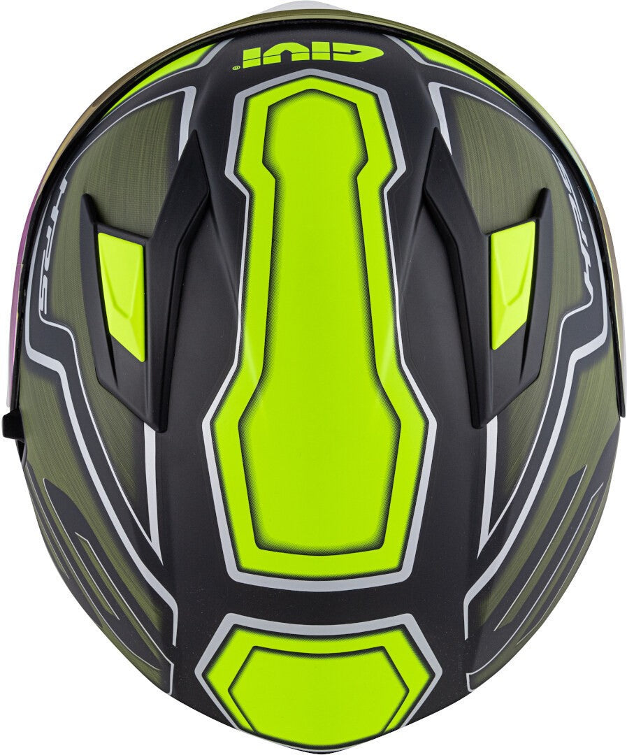 GIVI CASCO FULL 506/SPORT. LED/DEEP VERDE-MT/YELLOW - SECURTEX MOTOR S.L (t/a MaximoMoto)