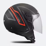 LS2 OF558 SPHERE LUX II MINIM CASCO DE MOTO NEGRO ROJO