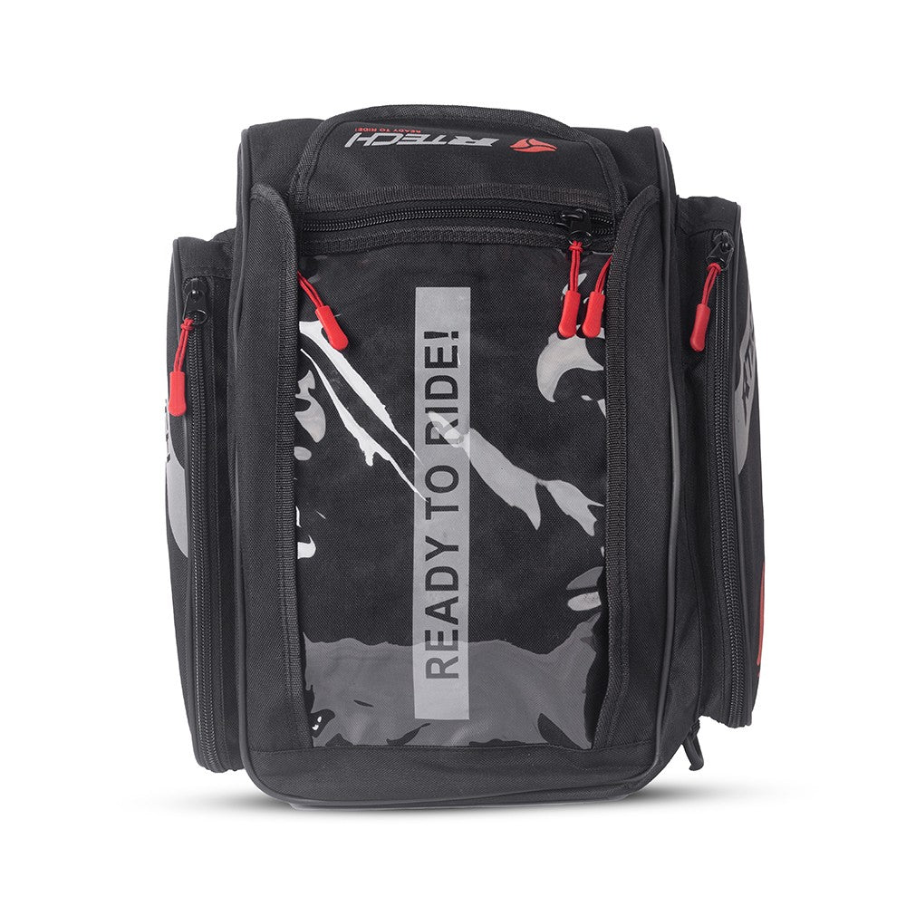 R-TECH - Mochila Piel/Textil Flap - SECURTEX MOTOR S.L (t/a MaximoMoto)