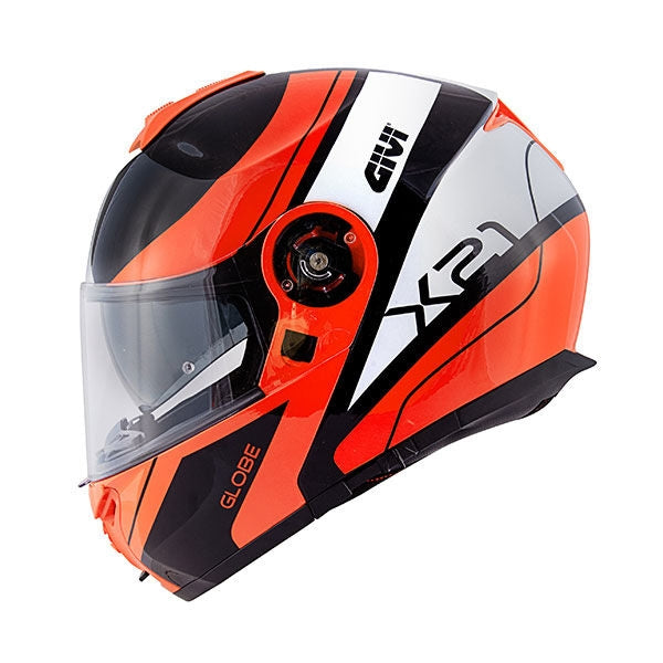 GIVI CASCO MOD X21/CHALLENGER C/PL.D/GLOBE NEGRO/NARANJA - SECURTEX MOTOR S.L (t/a MaximoMoto)