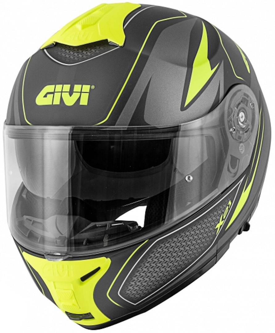 GIVI CASCO MOD X21/CHALLENGER C/PLD/GLOBE NEGRO-MT/YELLOW - SECURTEX MOTOR S.L (t/a MaximoMoto)