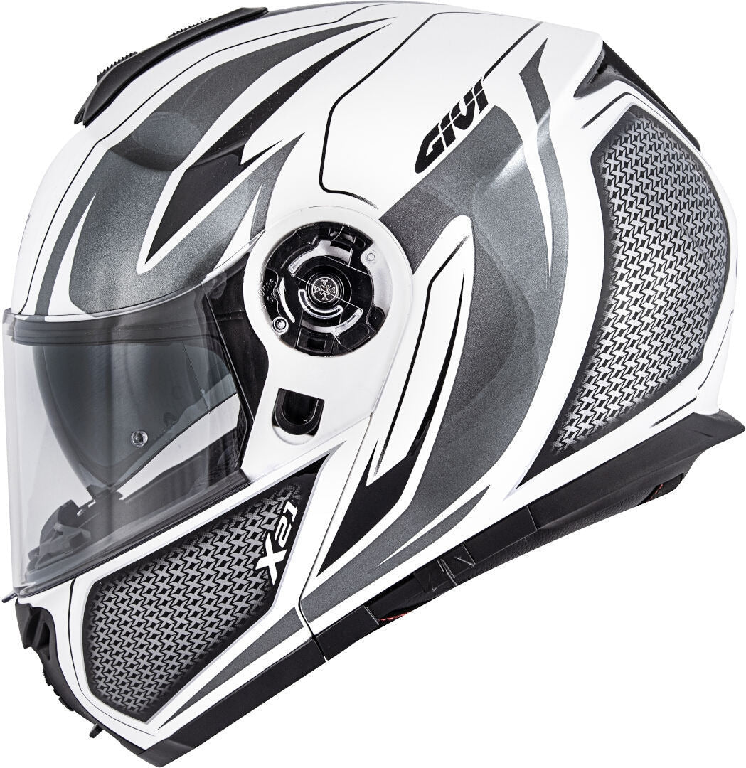 GIVI CASCO MOD X21/CHALLENGER C/PL.D/GLOBE BLANCO/NEGRO - SECURTEX MOTOR S.L (t/a MaximoMoto)