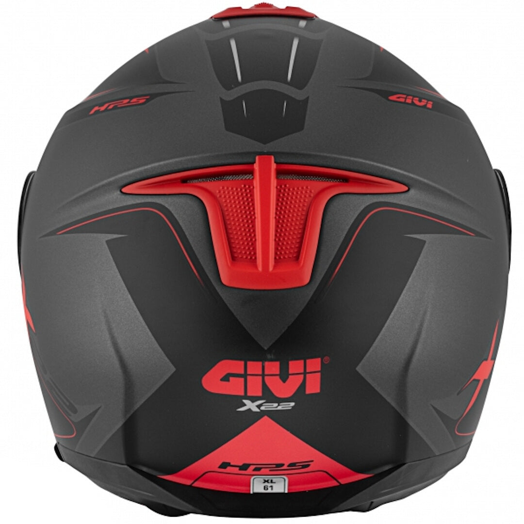 GIVI - CASCO JET X22 PLANETD HYPER TITANIO ROJO - SECURTEX MOTOR S.L (t/a MaximoMoto)