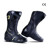 BELA - Botas Piel Strip Lady Negro/Amarillo Fluor - SECURTEX MOTOR S.L (t/a MaximoMoto)