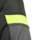 R-TECH Chaqueta Textil Knight Rider (Short) Negro/Antracita/Amarillo - CHAQUETA