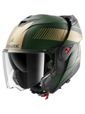 SHARK OXO SIEVE Verde mate cromado dorado modular Casco