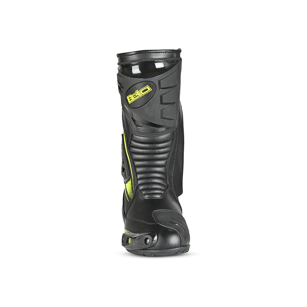 BELA - Botas Piel Master Man Negro/Amarillo Fluor - SECURTEX MOTOR S.L (t/a MaximoMoto)