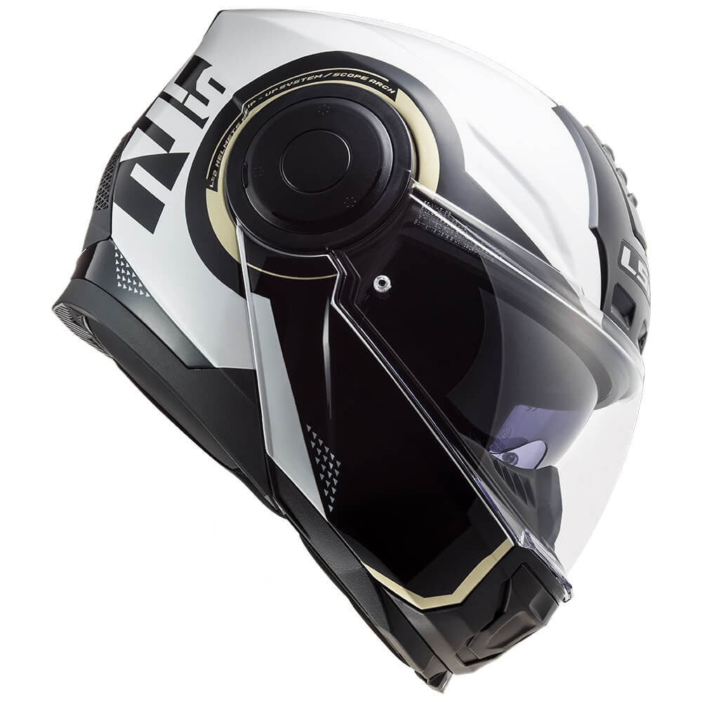 LS2 FF902 SCOPE ARCH GLOSS WHITE TITANIUM - SECURTEX MOTOR S.L (t/a MaximoMoto)