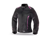 SEVENTY DEGREES SD-JT36 CHAQUETA DE MOTO VERANO TOURING MUJER NEGRO ROSA