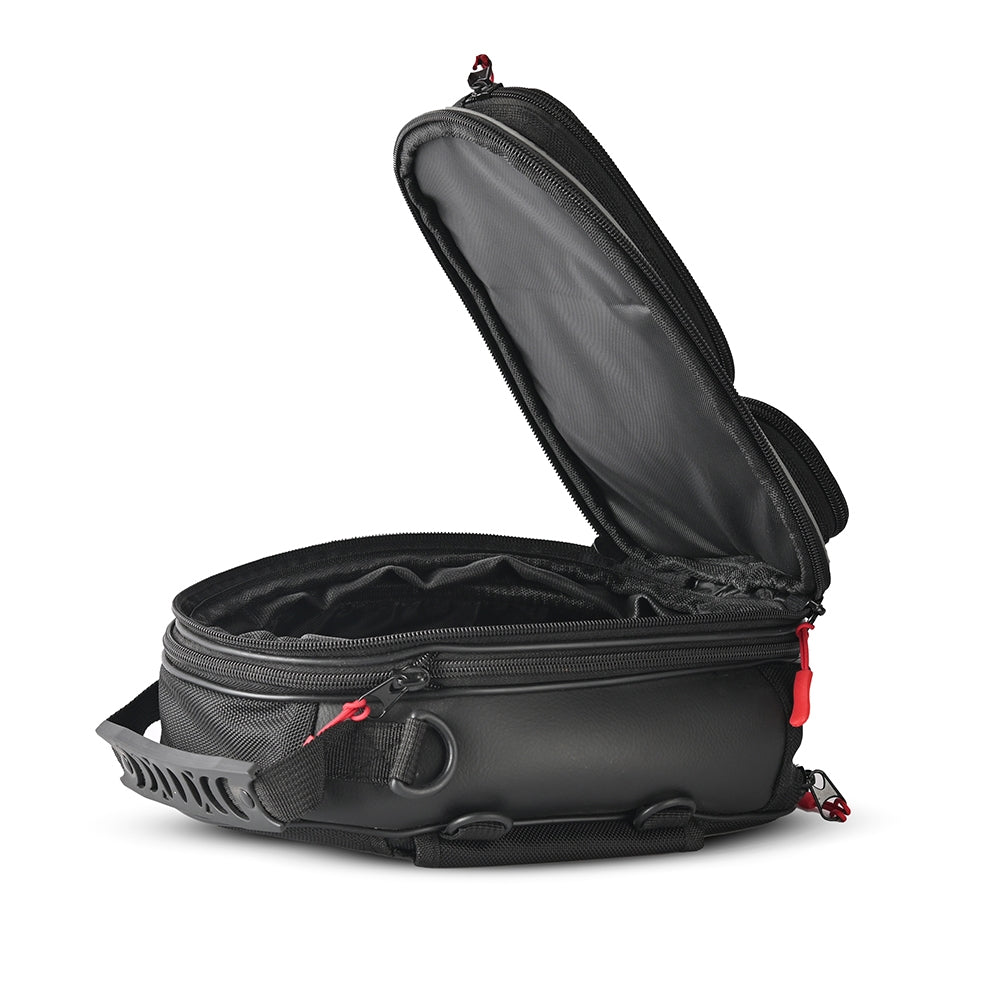 R-TECH-Mochila Textil Beat Double Pocket Negro - SECURTEX MOTOR S.L (t/a MaximoMoto)