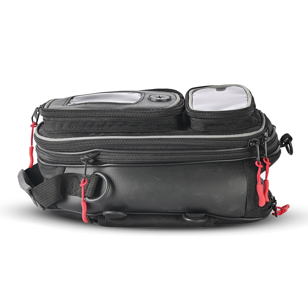 R-TECH-Mochila Textil Beat Double Pocket Negro - SECURTEX MOTOR S.L (t/a MaximoMoto)