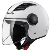 LS2 OF562 AIRFLOW GLOSS WHITE LONG - SECURTEX MOTOR S.L (t/a MaximoMoto)