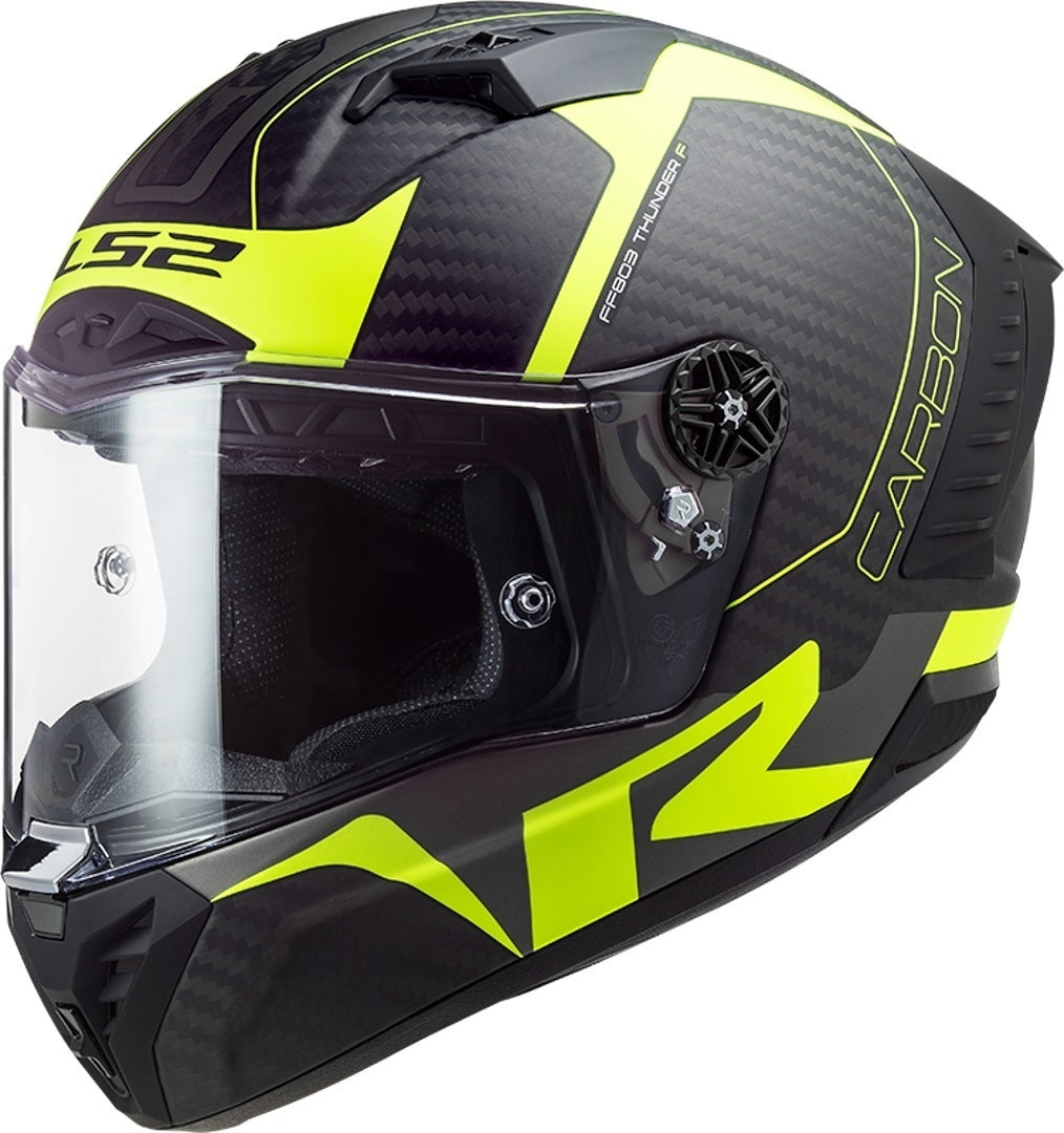 LS2 FF805 THUNDER C RACING1 MATT H-V YELLOW - SECURTEX MOTOR S.L (t/a MaximoMoto)